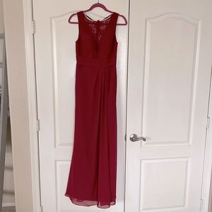 Azazie bridesmaid dress. Size 4. Burgundy NWT
